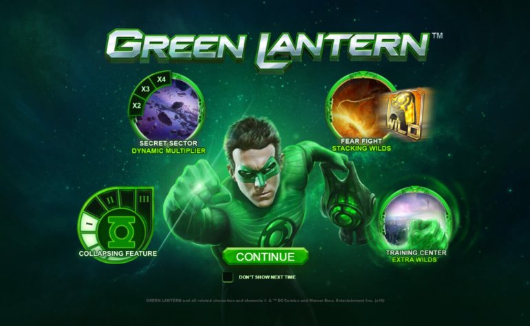 green lantern video slot